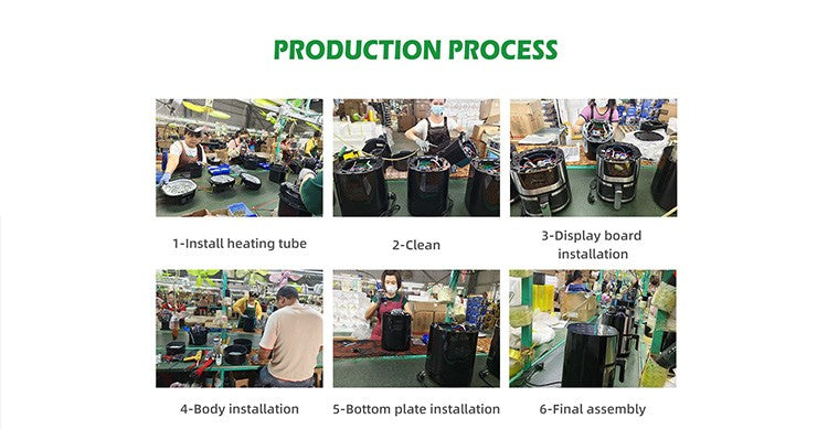 Large 15L Capacity Smart Home Appliances Stainless Steel French Air Fryer Machine Square-Shaped Visual Window Household