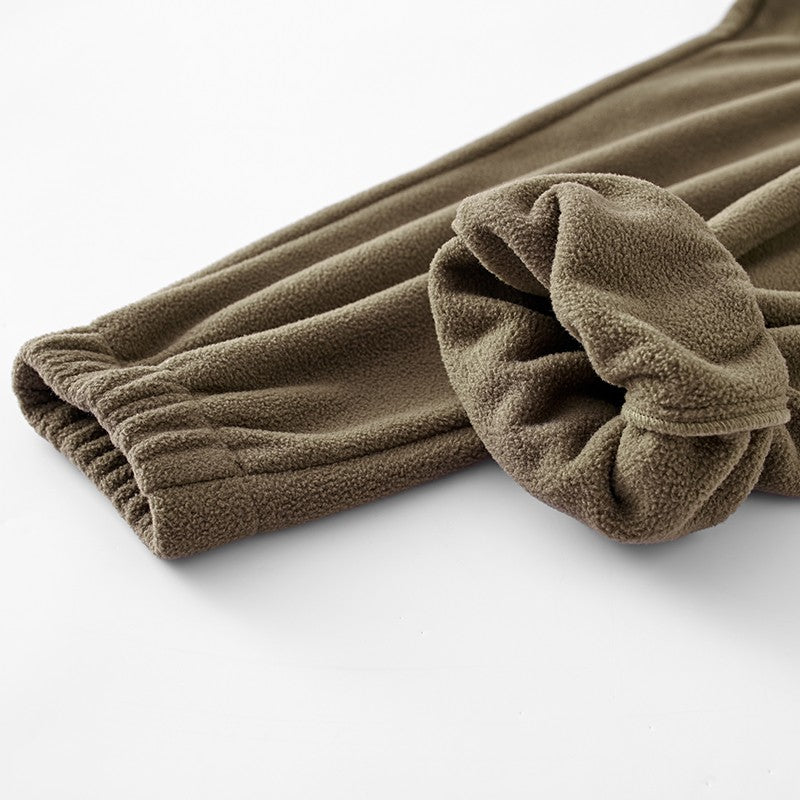 Brand Winter Wool Sweatpants Men's Thickened Double-Sided Fleece Casual Trousers Jogger Men's Outdoor Down Cotton Warm Pants
