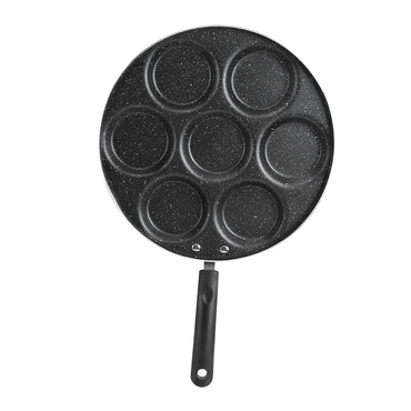 7 Holes Frying Pan Non Stick Fried Eggs Cooking Pan Burger Mold Household Kitchen Cookware