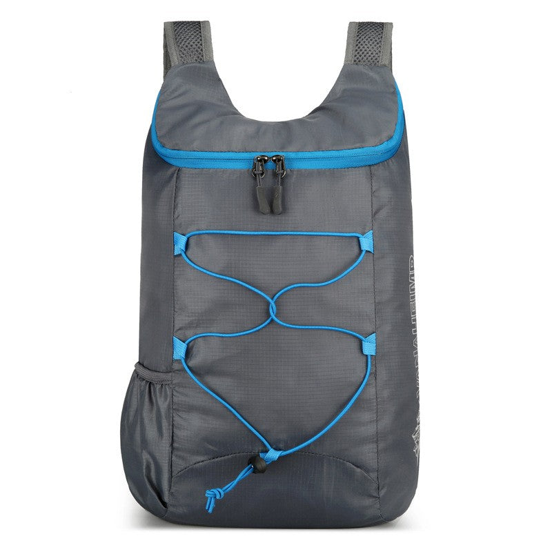 High-density lightweight waterproof nylon sports bag, multifunctional outdoor folding backpack Suitable for camping Hiking