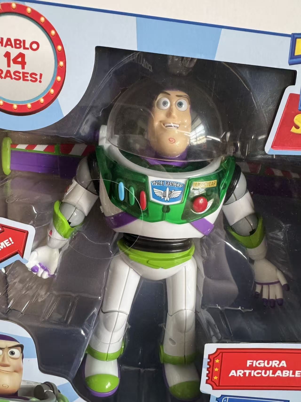 25CM Disney Pixar Toy Story 4 Boneco de Ação Interativo Buzz Lightyear Espanhol Falante Woody Jessie Brinquedos de Presente de Natal