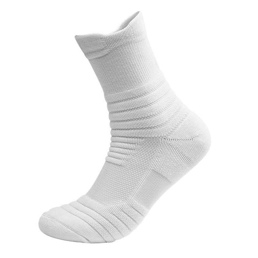 WRELS Athletic Running Socks No Blister Cushion Moisture Wicking Socks for Cycling Sport Crew Socks Arch Support Cushioned Socks