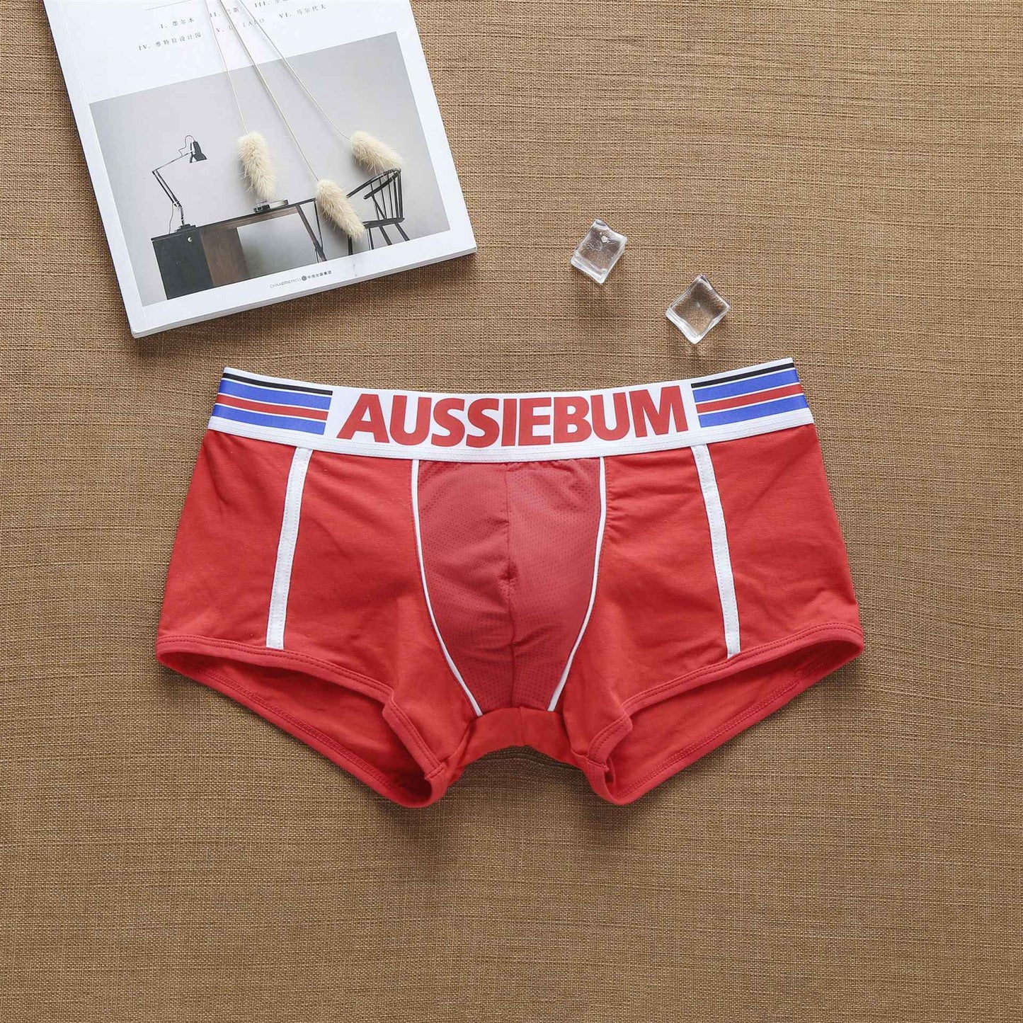 Men's fashion super cool European and American pure cotton boxers student youth underpants