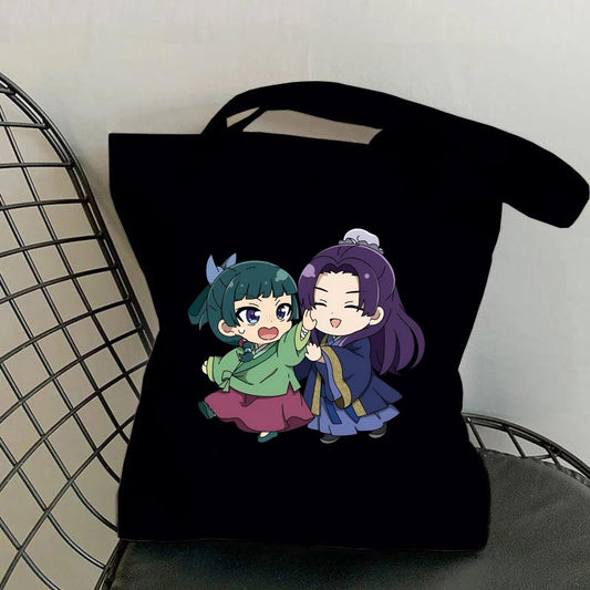 Hot Anime The Apothecary Diaries Printed Canvas Bag Messenger Bag Cute Fun Handbag Women Men Casual Tote Bag Gift
