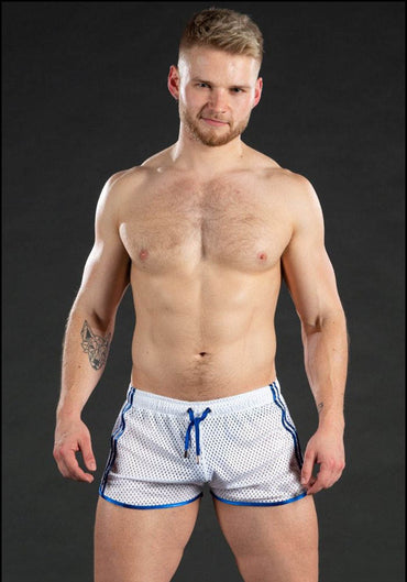 Men's sweatpants hole dry breathable sexy beach outdoor casual three-quarter pants?MNDK-05)