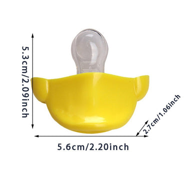 1/10pcs Silicone Funny Nipple Pacifier Baby Pacifier Toddler Nipples Baby Orthodontic Teeth Lips Kiss Yellow Duck Feeding