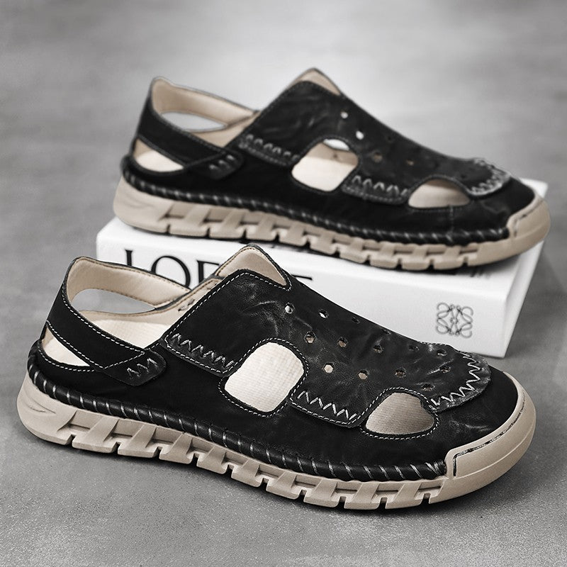New Summer Outdoor Sandals for Men Luxury Brand Beach Shoes Anti-Slip Man Hiking Sandals Hollow Out Shoes Quick Dry Mens Sandaly