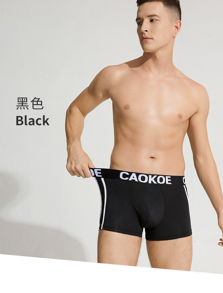 Men's Underwear Men's Boxer Briefs Comfortable Breathable Sexy Men's Shorts Solid Color Boxer Briefs Men Panties Shorts Cotton
