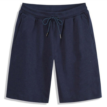 Summer Solid Men's Shorts Elastic Drawstring Shorts Joggers Loose Fitness Breathable Sports 5 piece Cotton Outfit Casual Pants