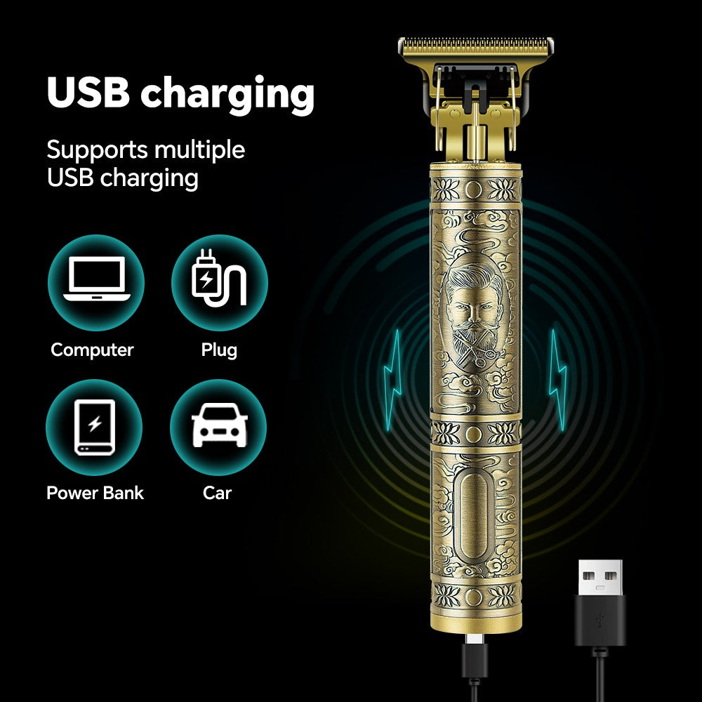 Professional men's electric hair clippers and razors with USB charging