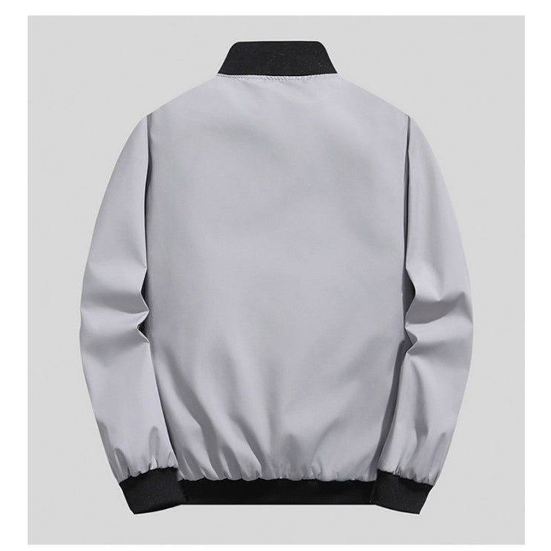Men's Lightweight Spring Fall Windbreaker Jacket Coat Men's Windproof Outdoor Casual Stylish Zipper Pocket Jacket