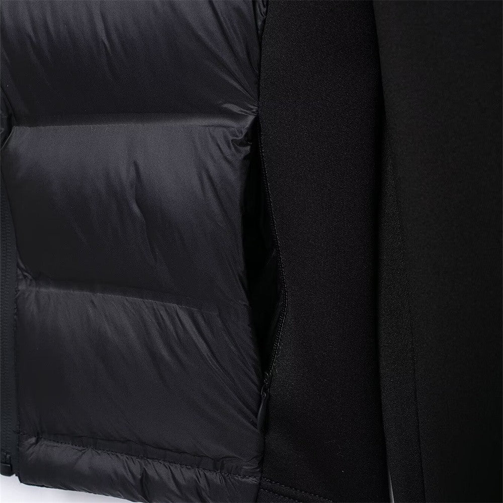 UNIZERA slim fit zipper hooded short warm jacket autumn and winter new product long sleeved solid color women's cotton jacket