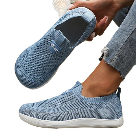 Wide Toe Flat Shoes for Women Lightweight Comfortable Fashion Walking Shoes New Minimalist Mesh Causal Sneakers Zapatos De Mujer