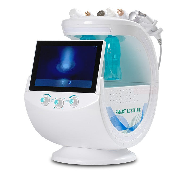 7 in 1 Smart Ice Blue Multifunctional Facial Care Instrument Facial Deep Cleansing Hydrating Microdermabrasion Machine