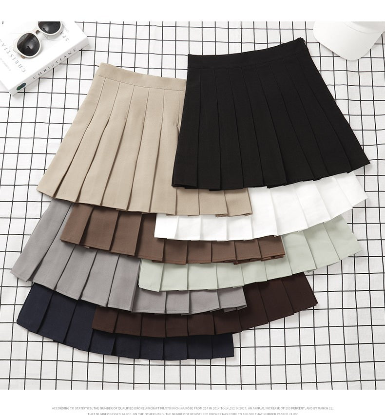Brown Skirt Ladies 2022 Summer Clothes Women's High Waist Harajuku Korean Style
