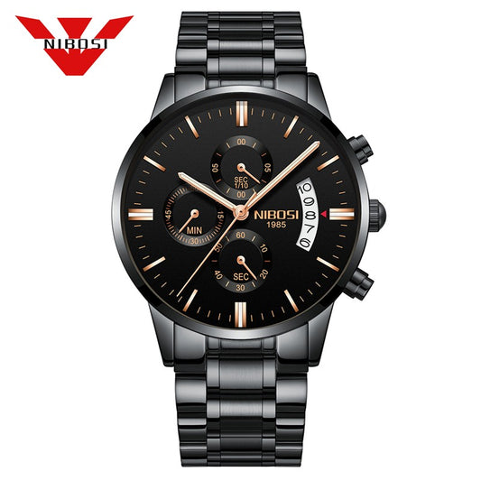NIBOSI Mens Watches Top Brand Luxury Famous Men's Dress Watch Fashion Casual Military Quartz Wristwatches Saat Relogio Masculino