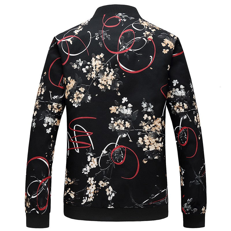 Spring, Autumn and Seasonal Boys' Floral Jacket, Large Size Urban Casual Coat Multi-color Available