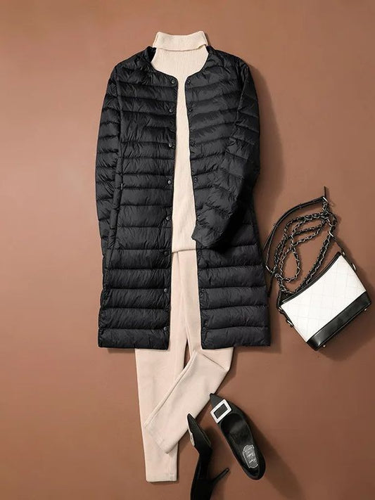 S/M Women Winter Coats 2024 New Autumn Winter O-Neck Female Thin Duck Down Jackets Portable Windproof Puffer Parkas 0-10?