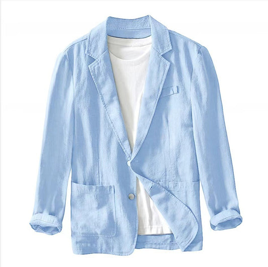 WVGA Spring Autumn New Man Tide Turn-Down Collar Suit Jacket Niche Chic Casual Pocket Cotton Long Sleeved Blazers Ins Y2K W14142