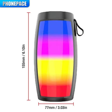 PHONEPACE Bluetooth Speakers Powerful Portable Sound Box Subwoofer Car Audio Bass MP3 Player Sound System LED Lights