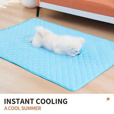 Tapete Gelado para Cães Cama para Pets Verão Tapetes para Cães Gatos Cobertor Sofá Respirável Lavável 8 Tamanhos para Cães Pequenos Médios Grandes Filhotes