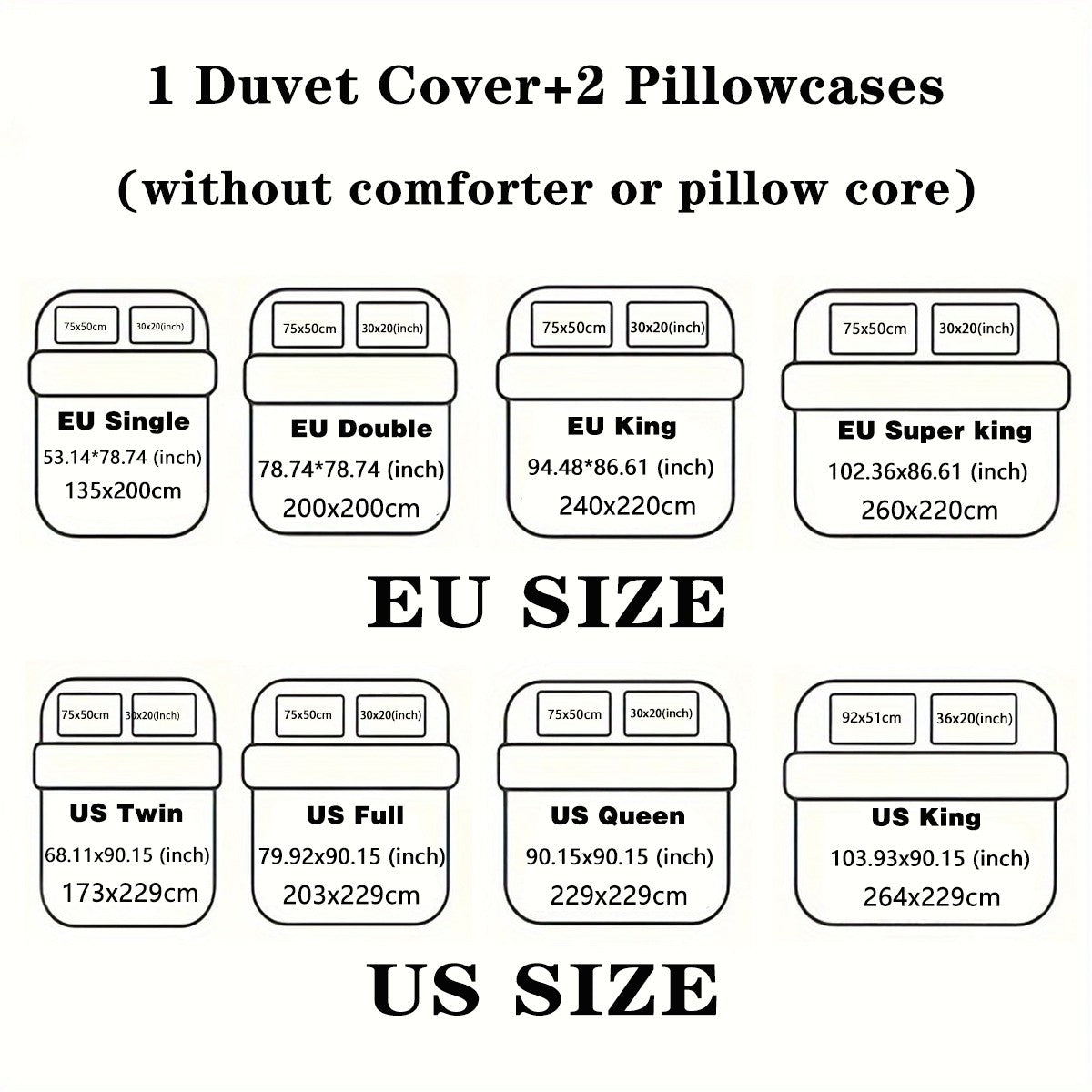 3-piece Starry Sky, Space Planet, Astronaut Pattern Print (1 duvet cover+2 pillowcases, no core) Comfortable Bedding Set