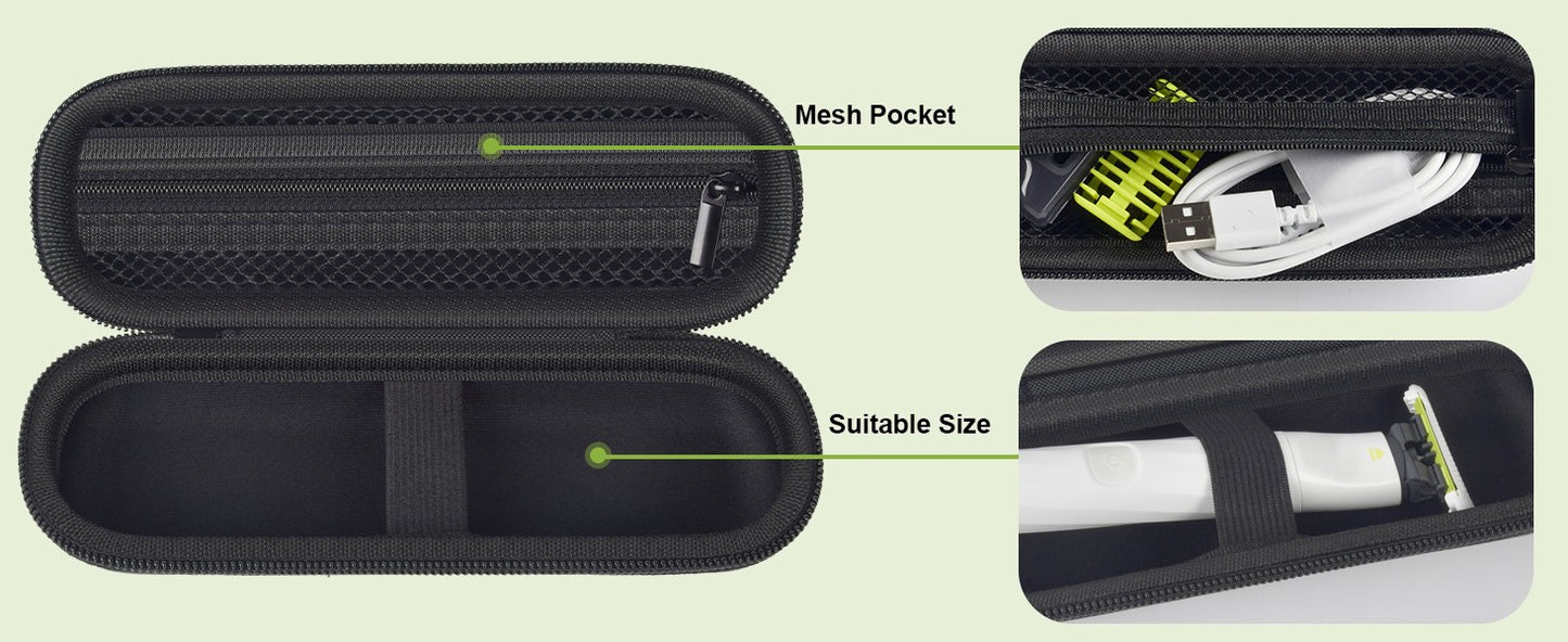 Storage Bag Compatible with Philips Norelco OneBlade Unisex Intimate Pubic & Personal Body Groomer&Trimmer QP1924/70 (Box Only)