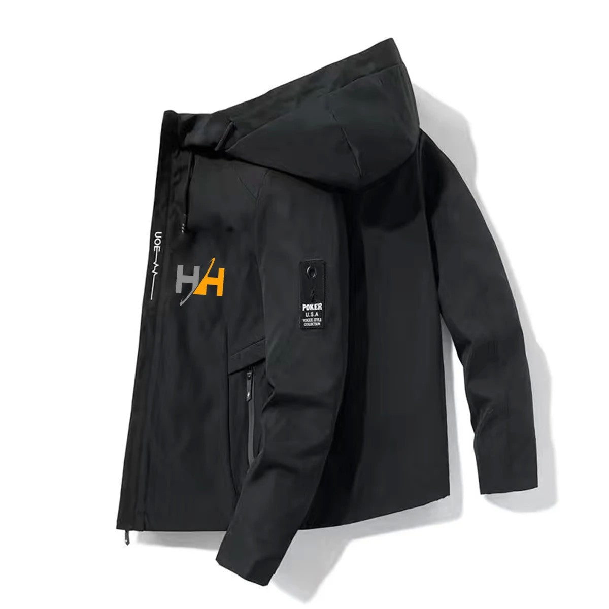 2025HH Bomber Jacket Men's Windbreaker Zipper Spring Autumn Casual Work Fashion Outdoor Adventure