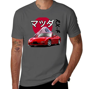 Classic RX-7 T-Shirt t shirt man casual black cotton t-shirt plain for man package T-Shirt