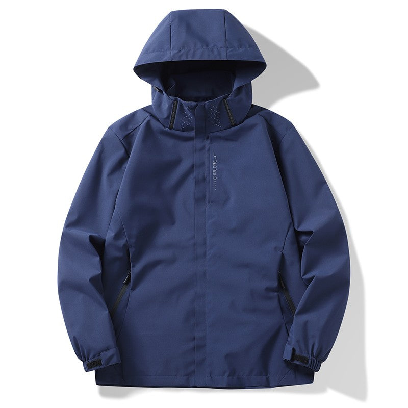 Autumn New Men's Mountaineering Jacket Windproof and Waterproof Fabric Fashion Hip Hop Design Casual Oversize Outdoors Coat