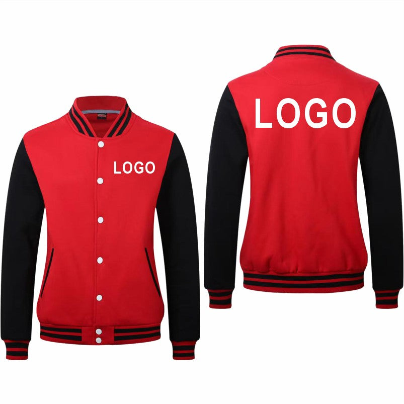 High Quality Baseball Uniforms Warm Jacket All-match Plus Velvet Jacket Custom Printing Embroidery LOGO Costume Varsity Jacket