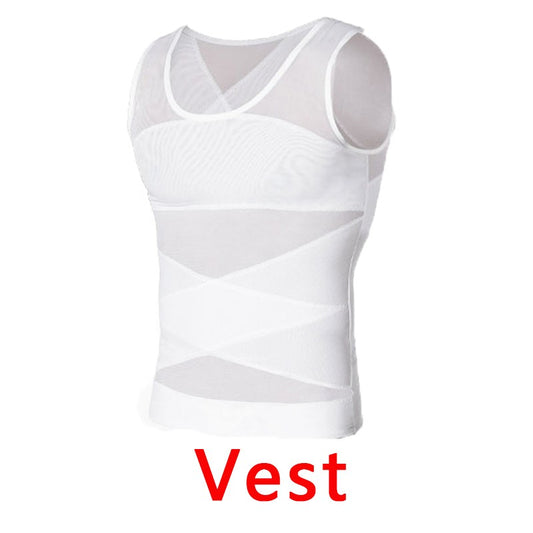 Men Fitness Clothes Compression Sports Vest Tight Base Layer Sleeveless Shirt Mesh Tops Singlet Sweatshirt Sportswear Activewear