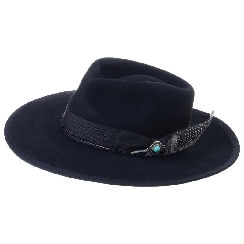 A52E Denims Styles Wool Felted Hat Breathable Warm Hat Light weight Soft Hat