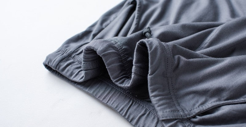 Men's spring and summer new modal pajamas two-piece short-sleeved trousers thin large size loose sports home wear suit sleepwear