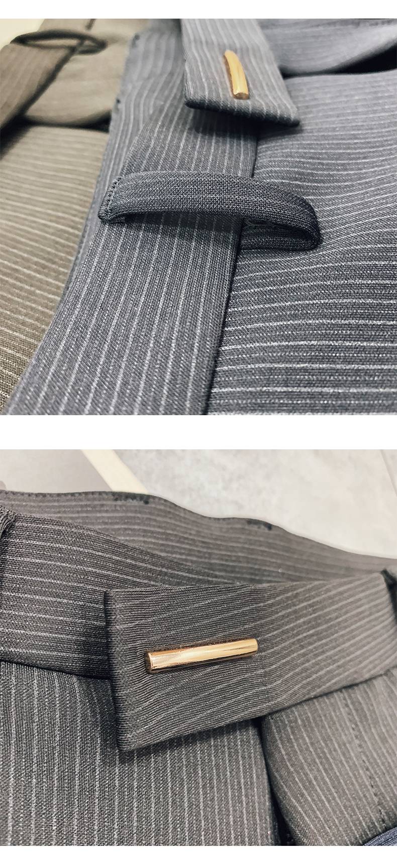 New Striped Suit Pants 2022 Men Elegant Skinny Fit Office Pant Men Trousers Pant For Man Business Slim Fit Dress Ankle Trousers