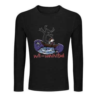 Will and Hannibal Long T-Shirt quick drying t-shirt sweat shirts hippie clothes plus size tops mens plain t shirts