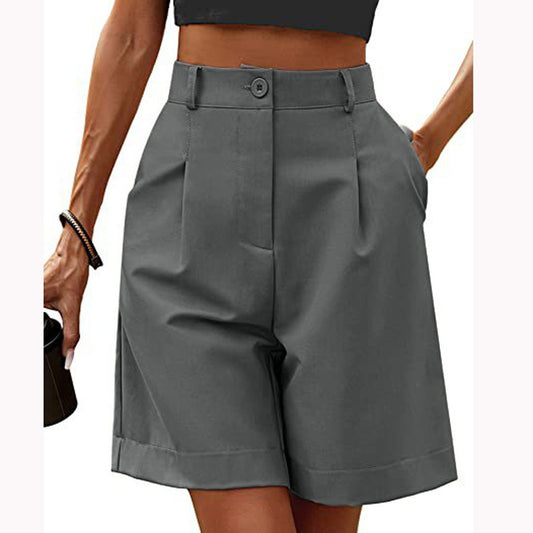 Women's Shorts With High Waisted Harajuku Shorts Casual Loose Buttons Bermuda Shorts For Women Summer Pants 2024 New