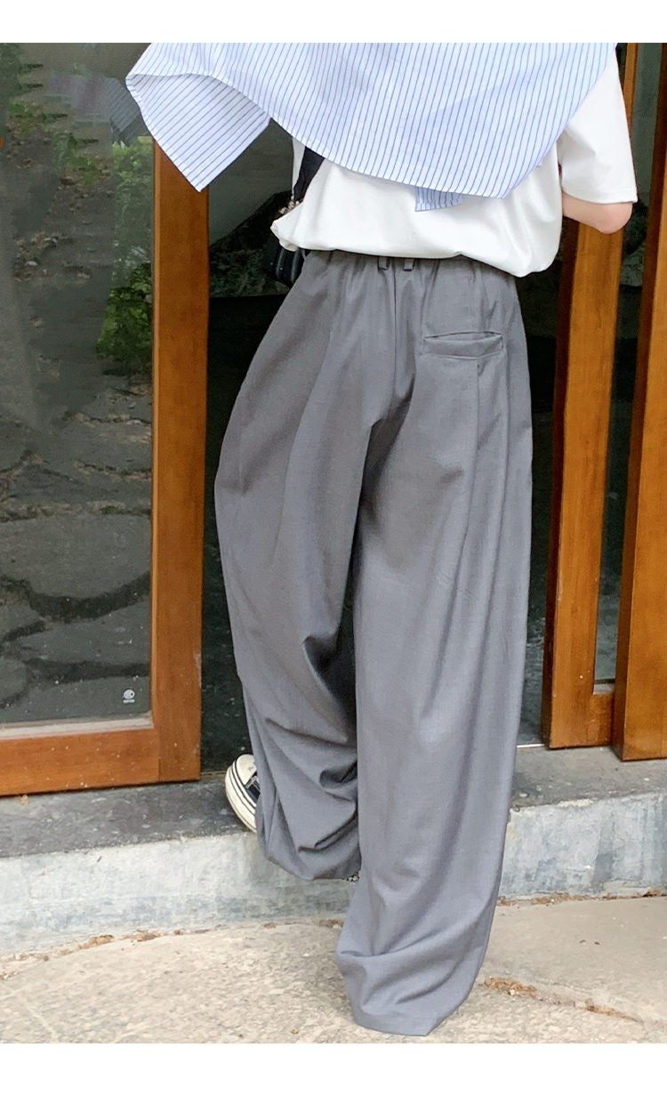 Oversized Black Suit Pants Men Fashion Social Mens Dress Pants Korean Loose Wide Leg Pants Mens Office Formal Trousers M-3XL