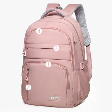 Large-capacity college students lightweight spine bag, outdoor sports travel lovers backpack, with computer pocket inside