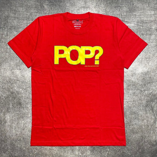 Hip-hop Gothic Retro Fashion Loose Red Cotton Short-sleeved Men High Street Trendy Top Street Hip-Hop Casual Oversized T-shirt