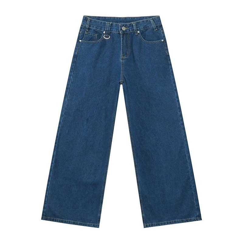 IEFB Vintage Men's Baggy Denim Trousers 2023 New Streetwear Wide Leg  Loose Denim Pants Fashion Distressed Straight Pants 9C1519