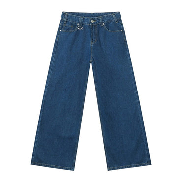 IEFB Vintage Men's Baggy Denim Trousers 2023 New Streetwear Wide Leg  Loose Denim Pants Fashion Distressed Straight Pants 9C1519