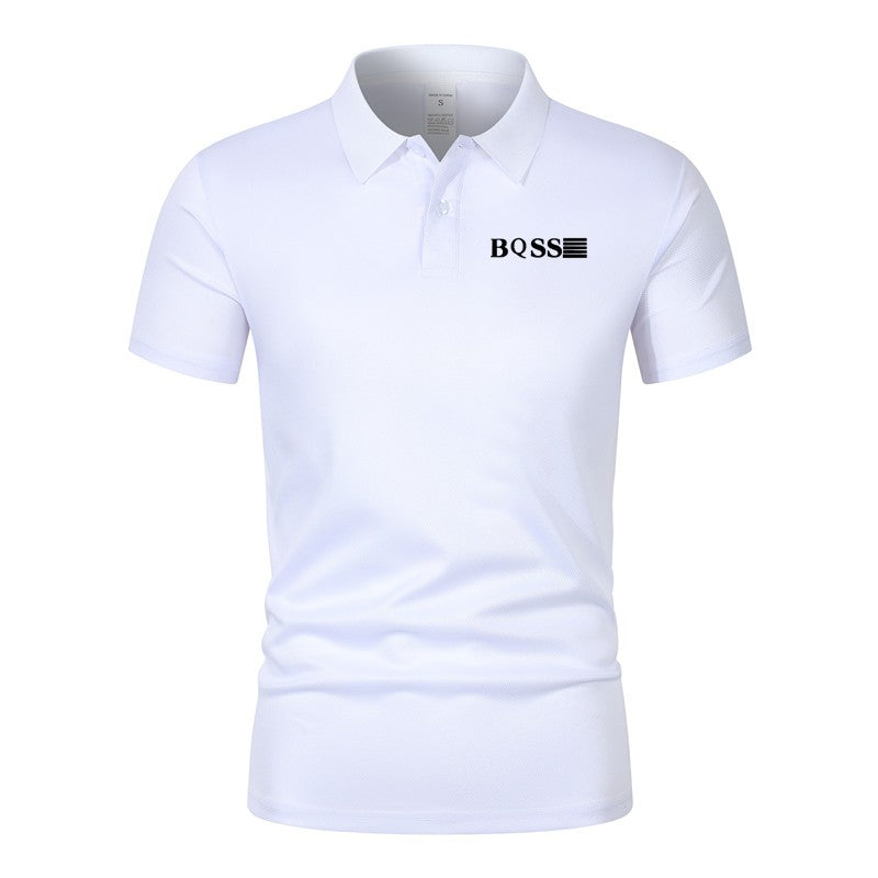 Men's Polo Shirt Printed Summer Collar Stripe Men's Short Sleeve Casual Breathable Lightweight Luxury Cool T-shirt