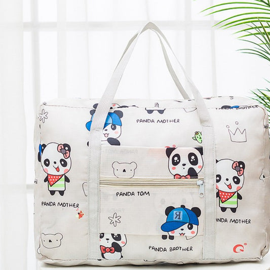 Large capacity travel bag foldable travel bag suitable for business trips travel sports and fitness weekend overnight bags women