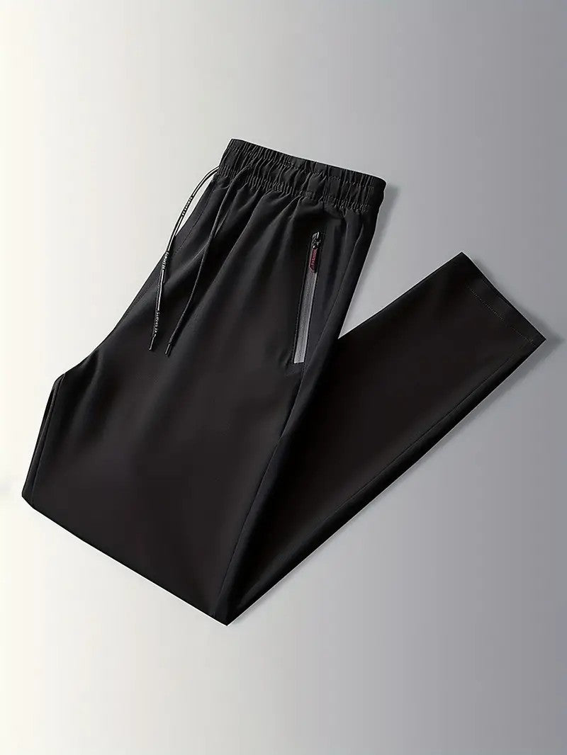 Plus Size 4XL 5XL Men's Casual Straight Pants Stretch Elastic Waist Jogger Korean Classic Blue Black Gray Male Brand Trousers