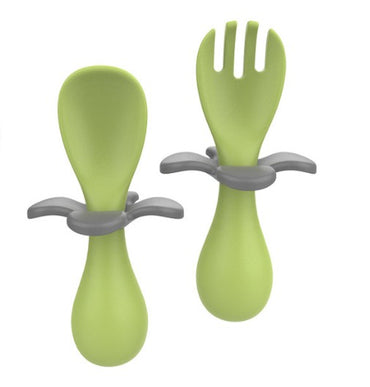 MIYOCAR personalized First Self Feed Baby Utensils – Anti-Choke, BPA-Free Baby Spoon and Fork Toddler Utensils Set