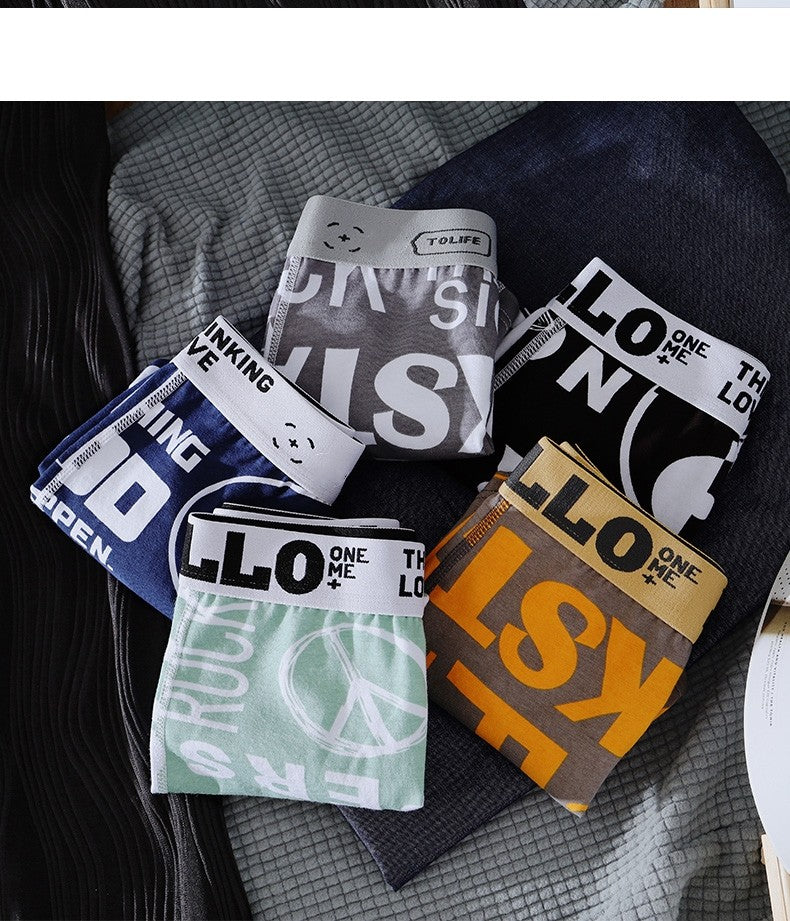 Men Underwear BoxerShorts Cotton Man Panties Male Boxers Breathable Comfortable Mens Printed Underpants Sexy cuecas calzoncillos