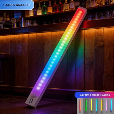 RGB Cabinet Light USB Type-C Rechargeable Light Motion Sensor Led Lamp for Kitchen Wardrobe Cabinet Lighting