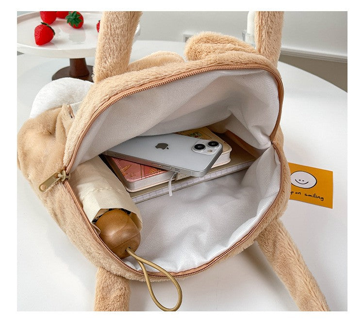 Disney Backpack Cartoon Dale Plush Handbag Fashion Women's Bag Large Capacity Shoulder Bag Shopper Bag Birthday Gift