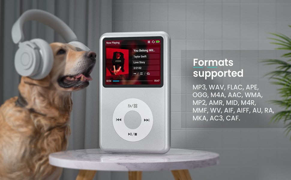 INNIOASIS Y1 128GB Portable MP3 Player Bluetooth, Touch Key Walkman with Video Radio - ipod classic HiFi Music Player